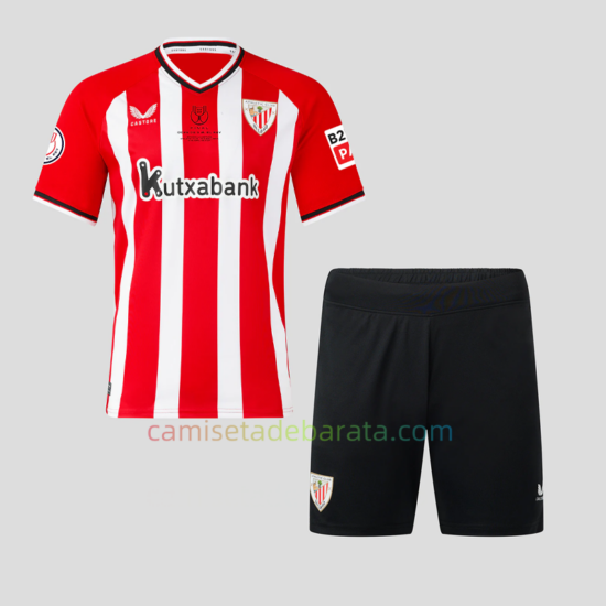 Camiseta Athletic Bilbao Final Copa Rey Equipación 2023-24 Niño -